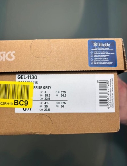 Asics Gel-1130 white carrier grey taille 37,5
