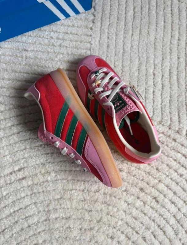 Adidas Gazelle Indoor Better Red Pink Dark Green - 37,5 2