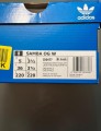 adidas samba og maroon gold metallic taille 36