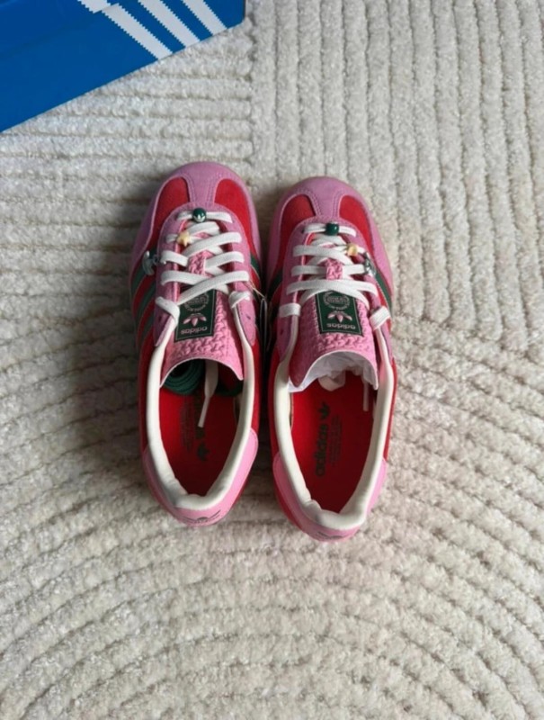 Adidas Gazelle Indoor Better Red Pink Dark Green - 37,5 2