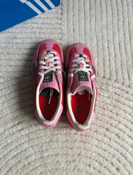 Adidas Gazelle Indoor Better Red Pink Dark Green - 37,5