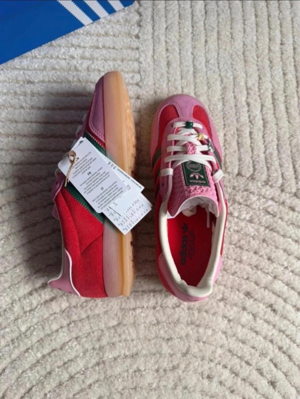 Adidas Gazelle Indoor Better Red Pink Dark Green - 37,5 2