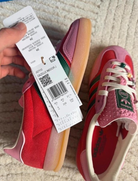 Adidas Gazelle Indoor Better Red Pink Dark Green - 37,5