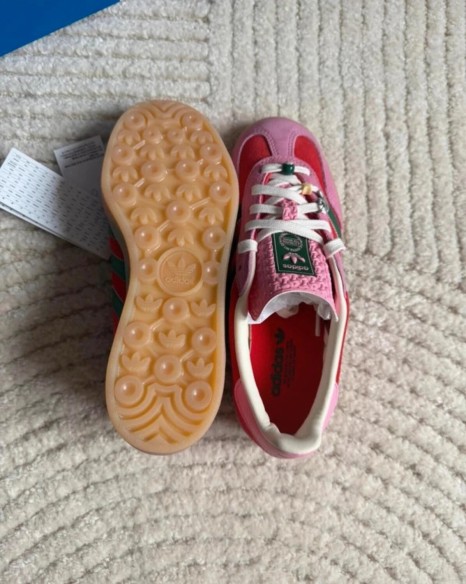 Adidas Gazelle Indoor Better Red Pink Dark Green - 37,5