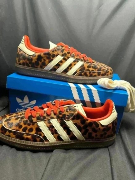 adidas samba og Preloved Red Leopard