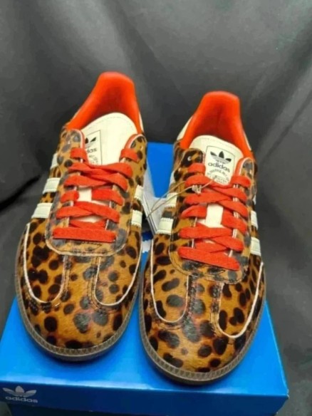 adidas samba og Preloved Red Leopard
