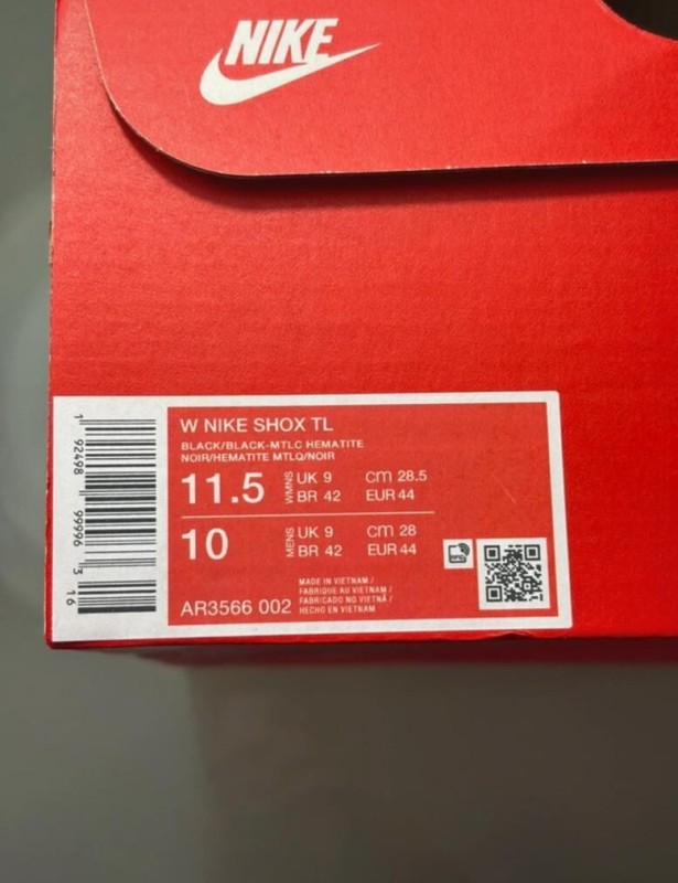Nike shox tl black taille 44 2