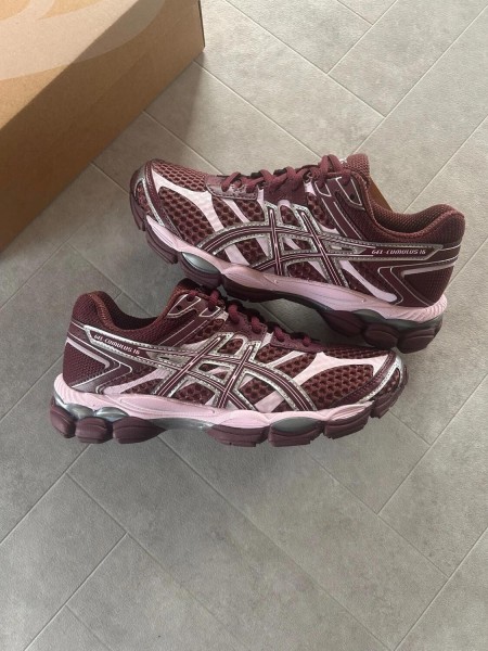 Asics gel cumulus 16 port royal pink cherry burgundy bordeaux silver