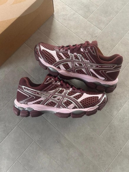 Asics gel cumulus 16 port royal pink cherry burgundy bordeaux silver