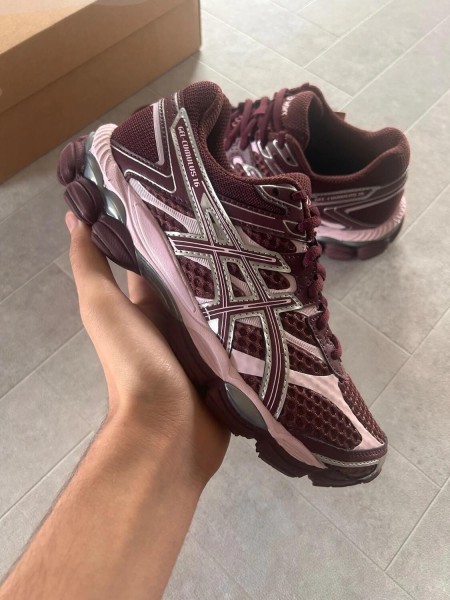 Asics gel cumulus 16 port royal pink cherry burgundy bordeaux silver