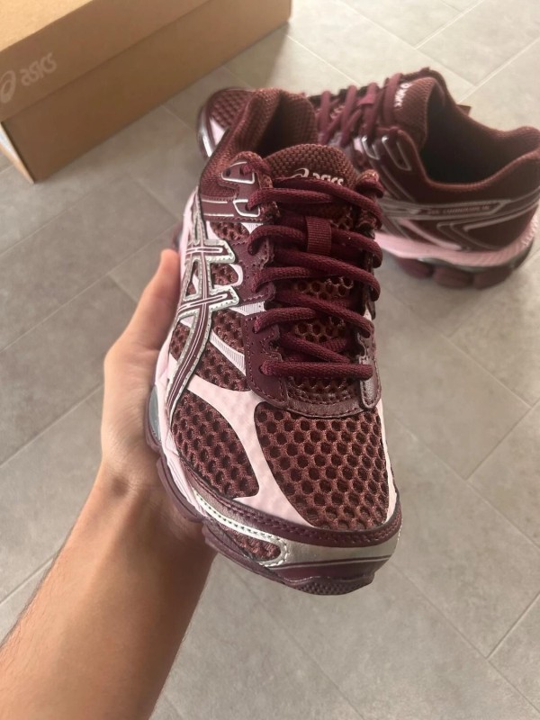 Asics gel cumulus 16 port royal pink cherry burgundy bordeaux silver 2