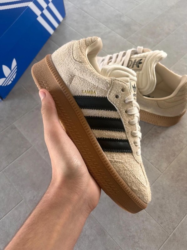 adidas samba xlg cardboard cream off white core black 2