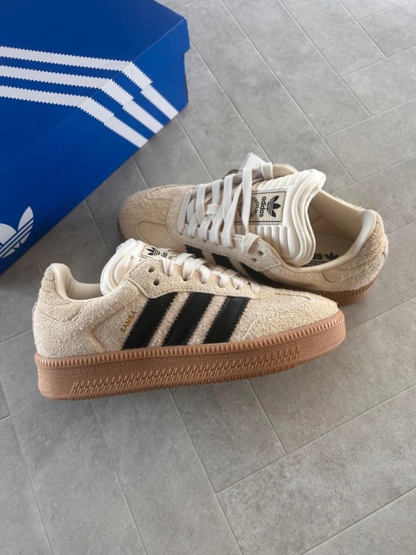 adidas samba xlg cardboard cream off white core black 2