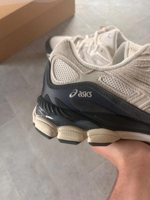 Asics gel nyc white smokey grey cream beige black 2