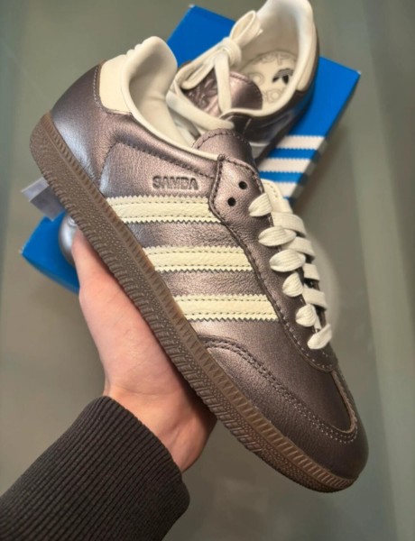 adidas samba og metallic purple gum taille 36,5