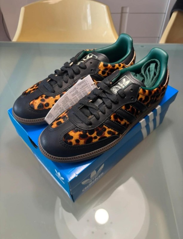adidas samba og black green leopard taille 37 2