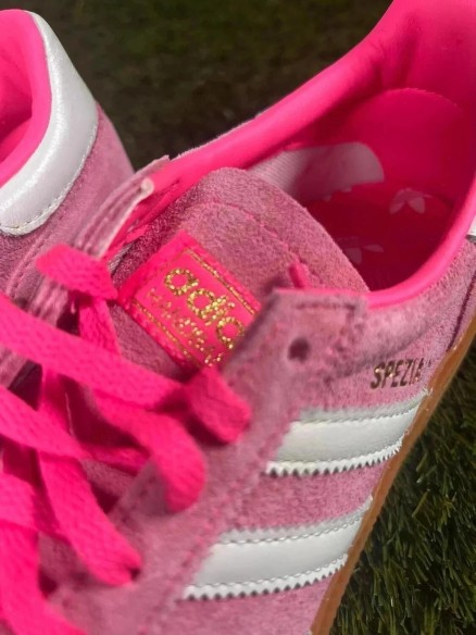 adidas handball spezial rose & blanc - taille 36 2/3