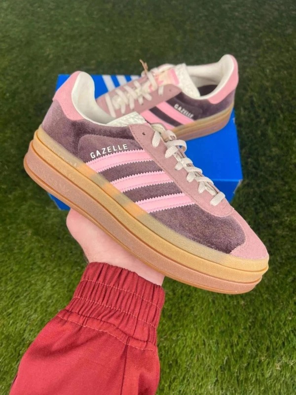 Adidas Gazelle Bold Shadow Brown Warm Clay Glow Pink - taille 37 1/3