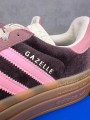 Adidas Gazelle Bold Shadow Brown Warm Clay Glow Pink - taille 37 1/3