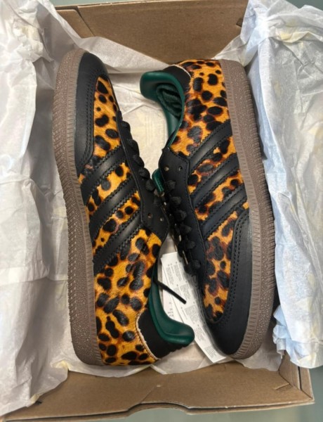 adidas samba og black green leopard taille 36