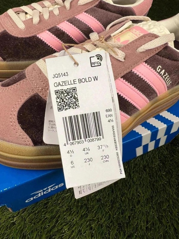 Adidas Gazelle Bold Shadow Brown Warm Clay Glow Pink - taille 37 1/3 2