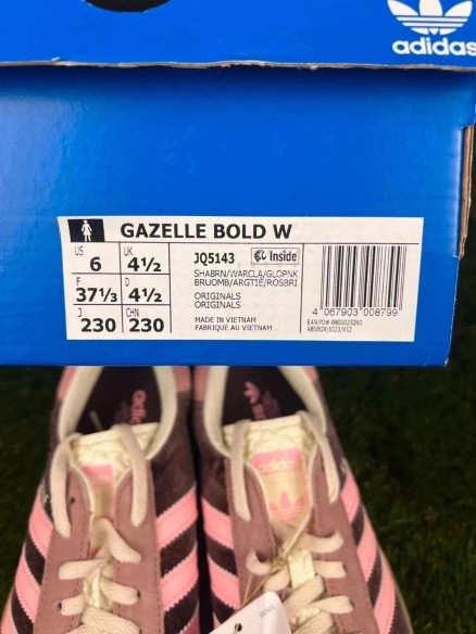 Adidas Gazelle Bold Shadow Brown Warm Clay Glow Pink - taille 37 1/3