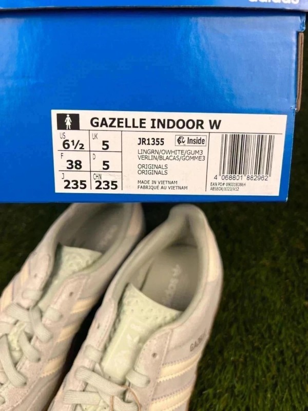 Adidas Gazelle Indoor Blanc Cassé Gum Taille 38 2