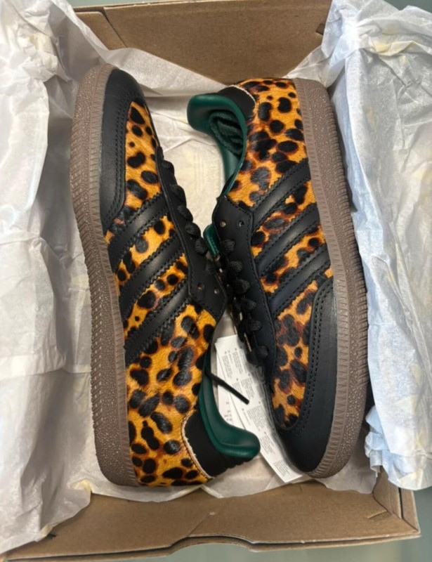 adidas samba og black green leopard taille 37 2