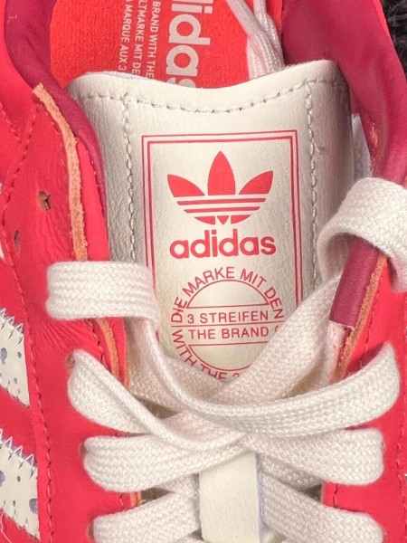 adidas samba saint-valentin rouge bright red - taille 39 1/3