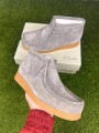Clarks Wallabee Evo Nubuck Gris Clair - taille 44,5 EU