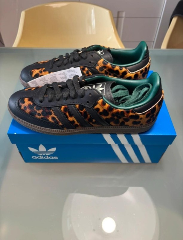 adidas samba og black green leopard taille 37 2