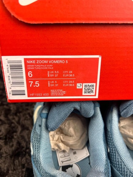 Nike Zoom Vomero 5 Denim Turquoise - Taille 38,5 EU