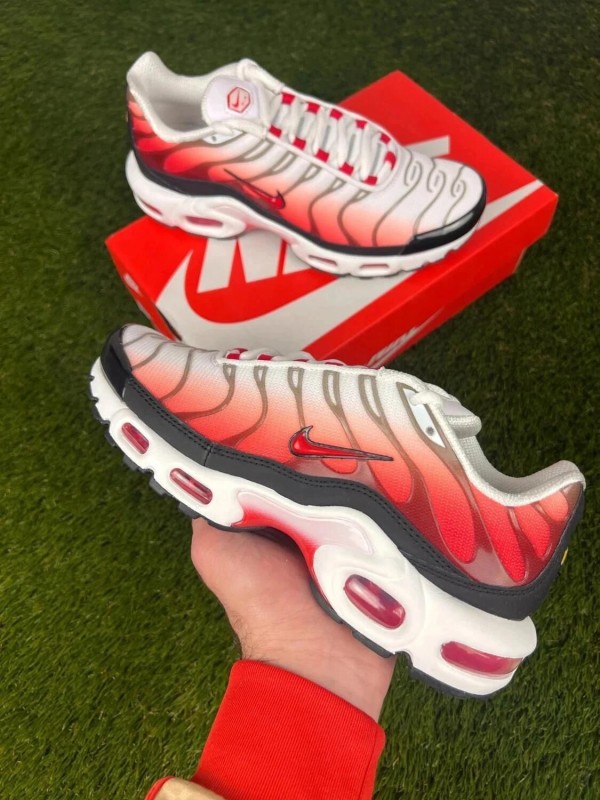 Nike air max plus blanc rouge rose - taille 38 2