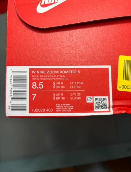 Nike zoom vomero 5 bleu taille 40