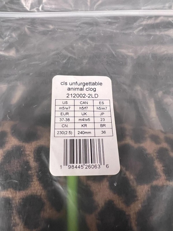 Crocs classic unfurgettable clog leopard - taille 37/38 EU 2