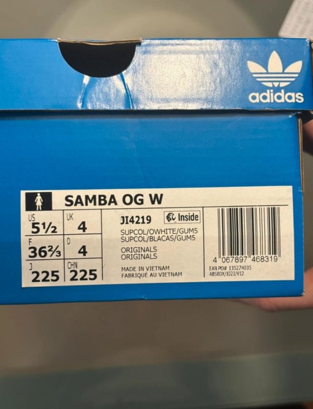 adidas samba og metallic purple gum taille 36,5 2