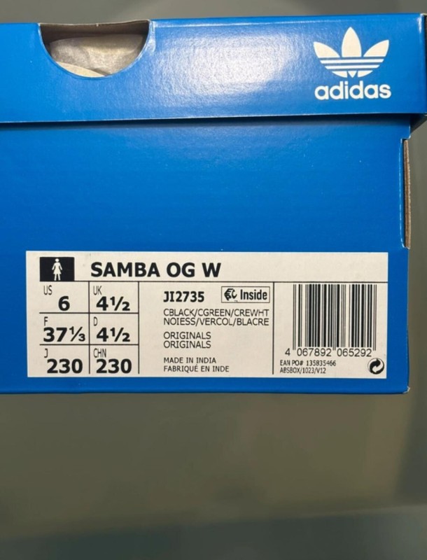 adidas samba og black green leopard taille 37 2