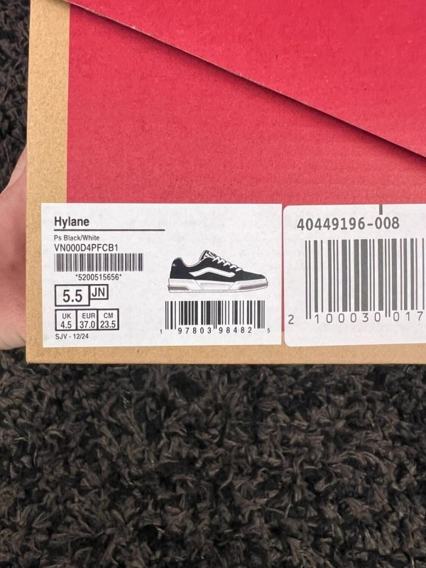 Vans hylane platform noir blanc - taille 37 2
