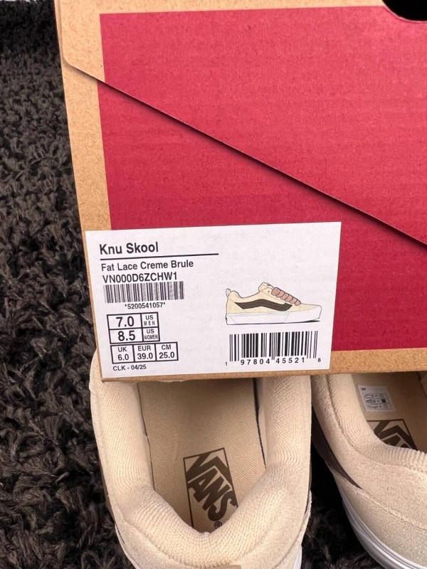 Vans knu skool fat lace creme brulée - taille 39 EU 2