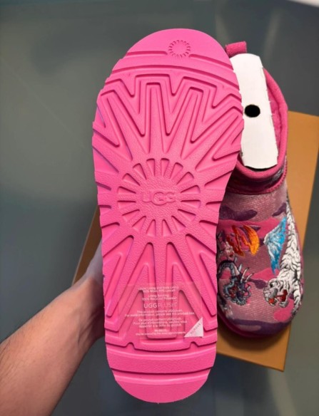 UGG x Palace classic ultra mini boot pink camo taille 38