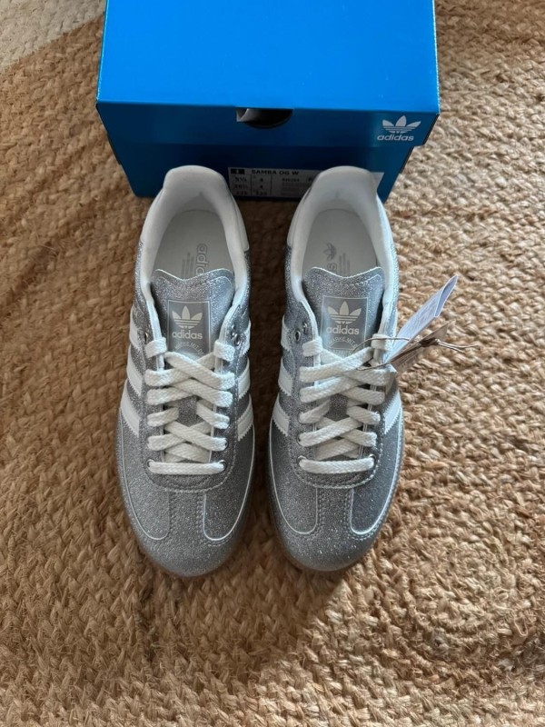 adidas samba shine silver metallic - taille 36,5 2