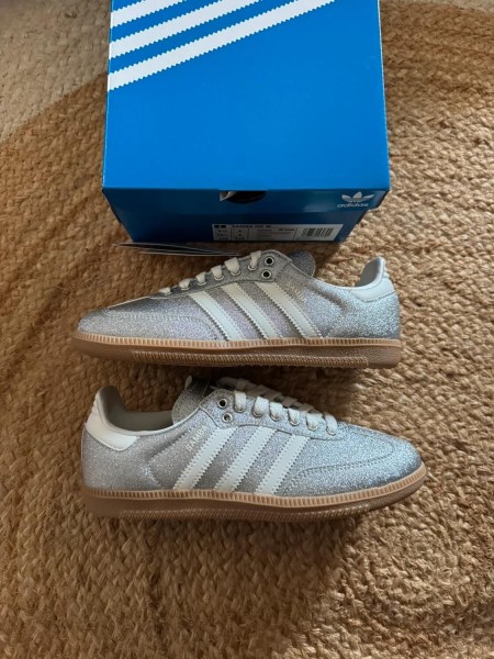 adidas samba shine silver metallic - taille 36,5