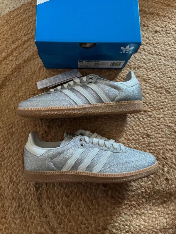 adidas samba shine silver metallic - taille 39 2