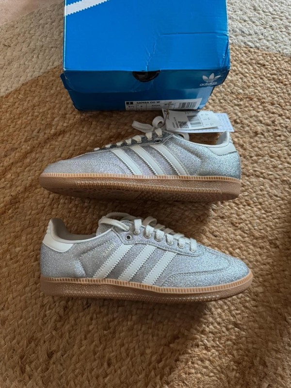adidas samba shine silver metallic - taille 38 2