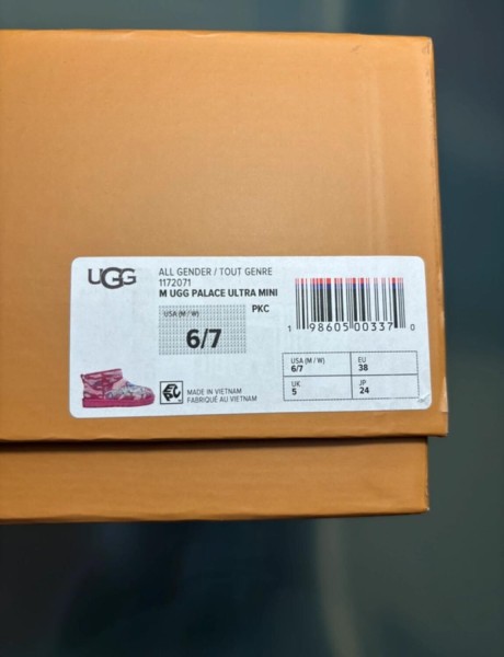 UGG x Palace classic ultra mini boot pink camo taille 38