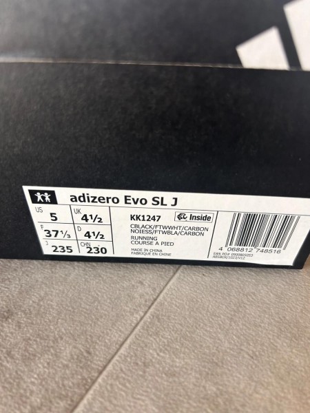 Adidas adizero evo sl black off white