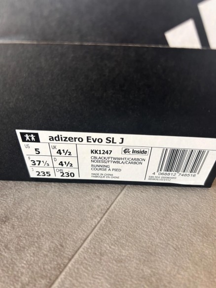 Adidas adizero evo sl black off white