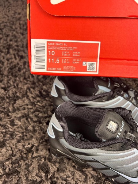 Nike Shox TL Black celestine blue cool grey - taille 44