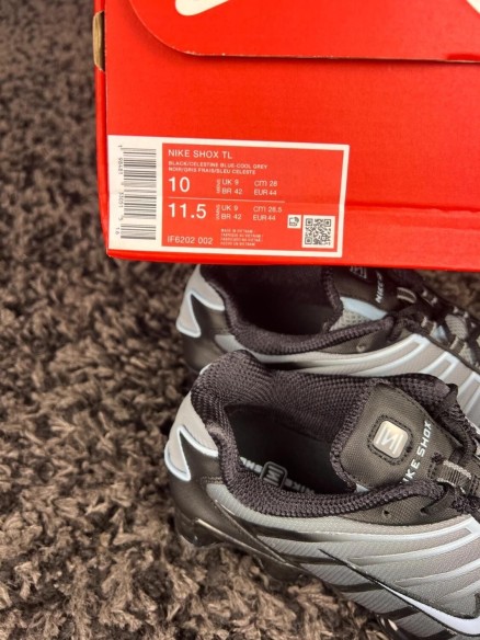 Nike Shox TL Black celestine blue cool grey - taille 44
