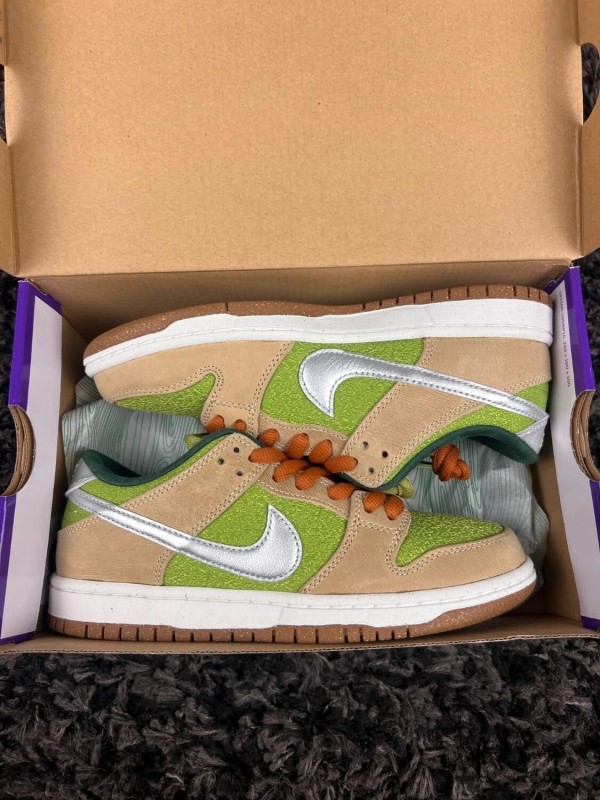 Nike SB Dunk Low Pro Nubuck Vert - Taille 40 EU 2